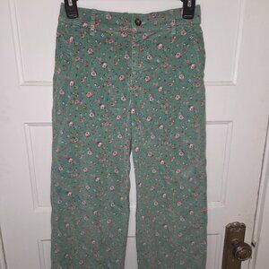 Vineyard Vines Girls Long Pants - Green with Flowers - Size 12